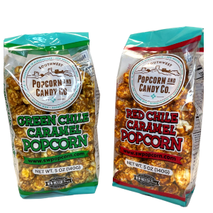 green and red chile popcorn