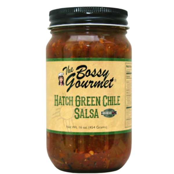 the bossy gourment green chile salsa