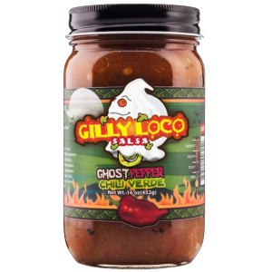 Gilly Loco ghostpepper and-chili verde jar