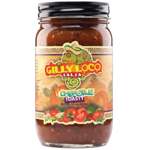 Gilly Loco chipotle salsa toasty jar